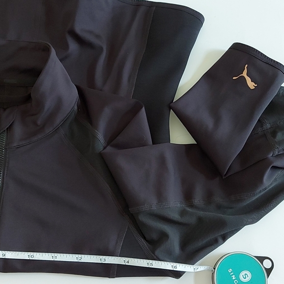 Puma Black Jacket & Grey Workout Bra Sz Med - Picture 6 of 14